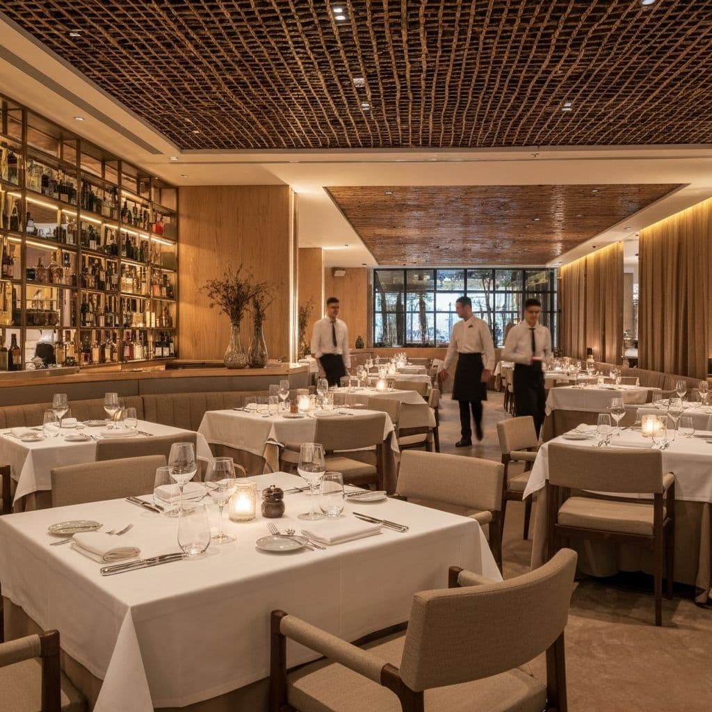 Personale di sala e cucina al lavoro in un ristorante